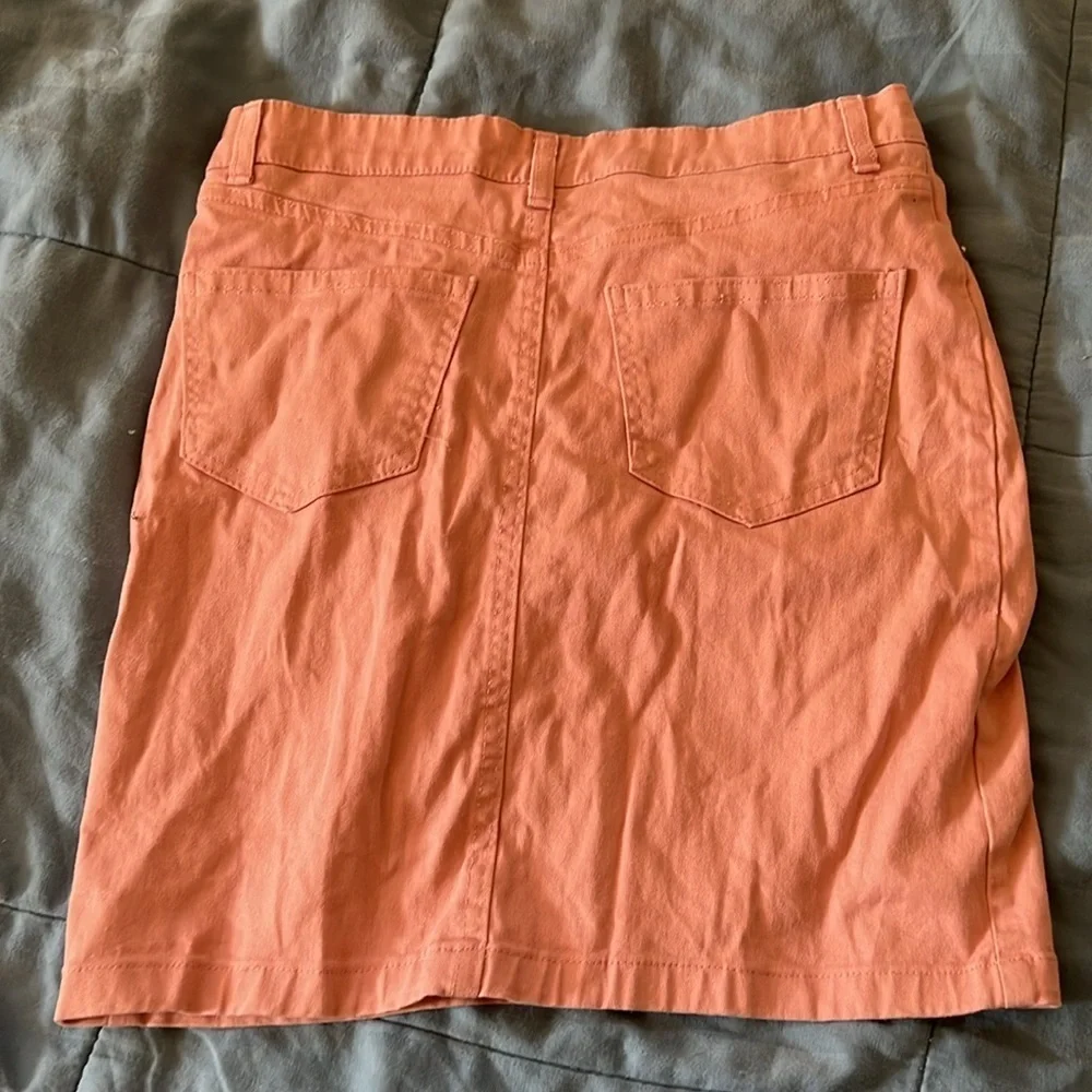 Pink Jean skirt women’s size 0 - Picture 4 of 4